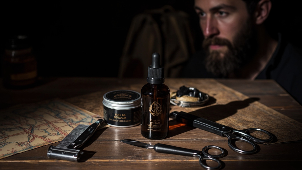 soin de la barbe en voyage: kit, routine et astuces