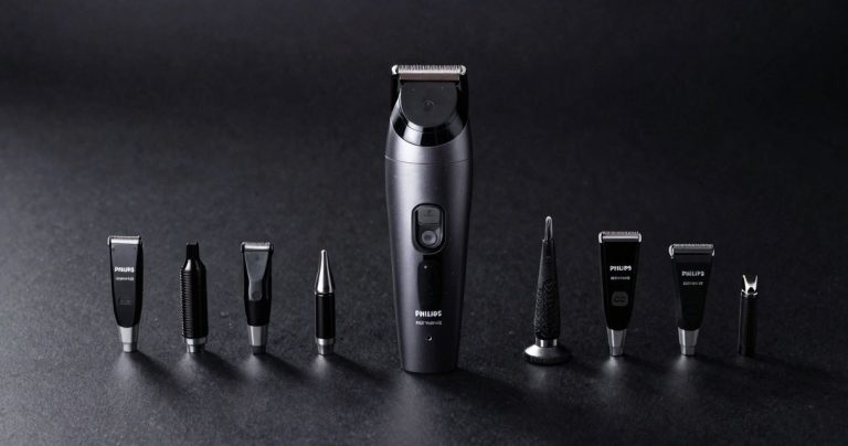 philips mg7710/15 : tondeuse 13 en 1 pour barbe parfaite