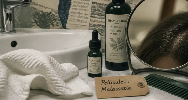 Comment se débarrasser des pellicules : huile essentielle de tea tree pour cuir chevelu