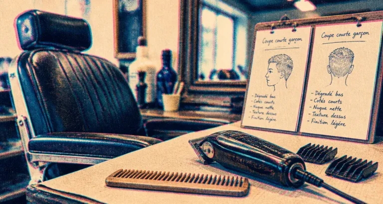Coupe court garcon : salon de coiffure et accessoires pour choisir la coupe selon le visage