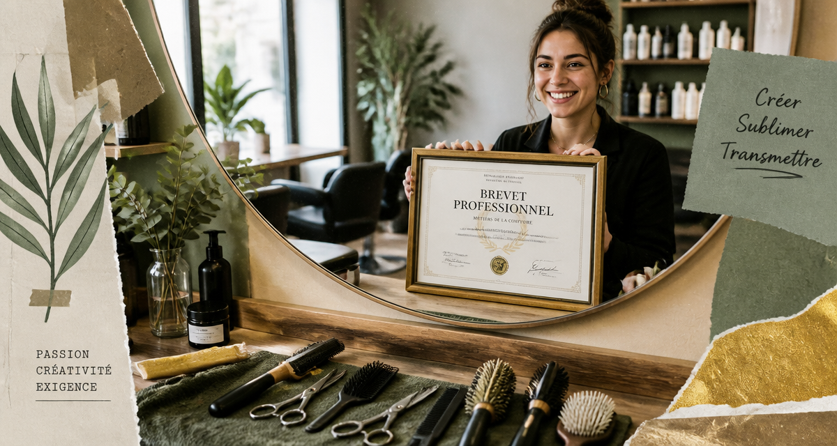 Quel diplôme pour ouvrir un salon de coiffure, BP encadré sur une coiffeuse