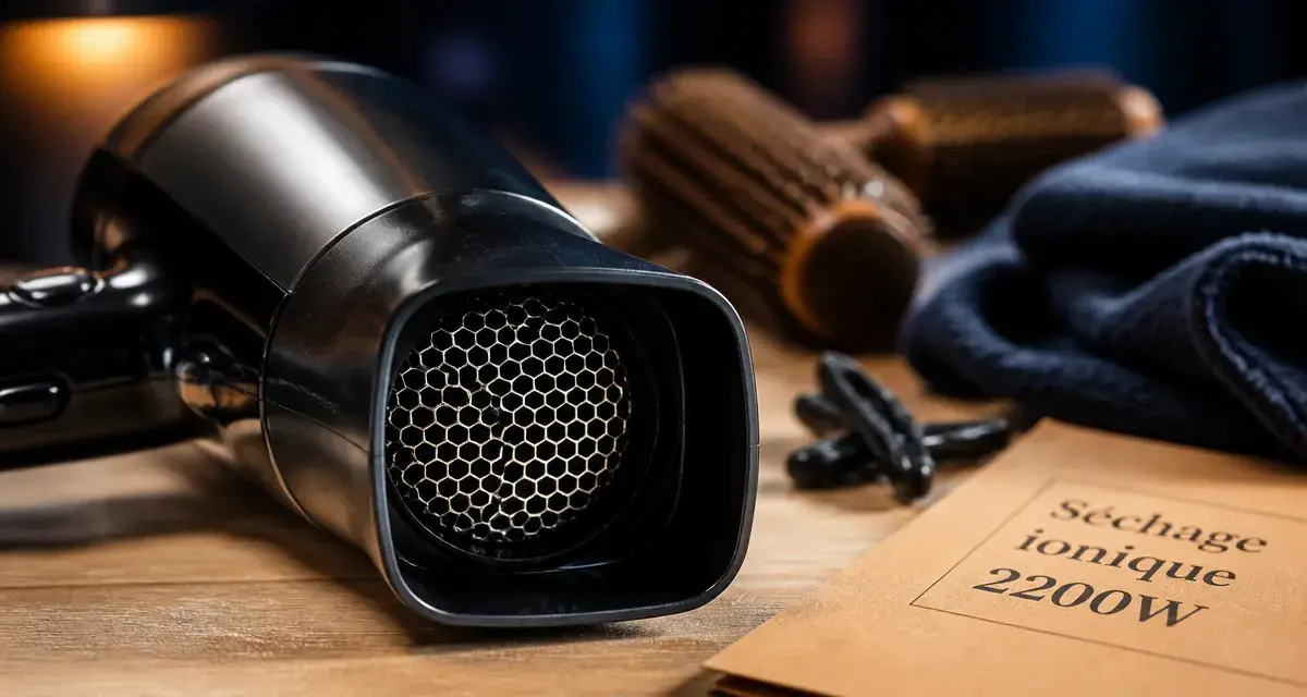 Sèche-cheveux PostQuam avis : 2200W ionique, vue grille métallique
