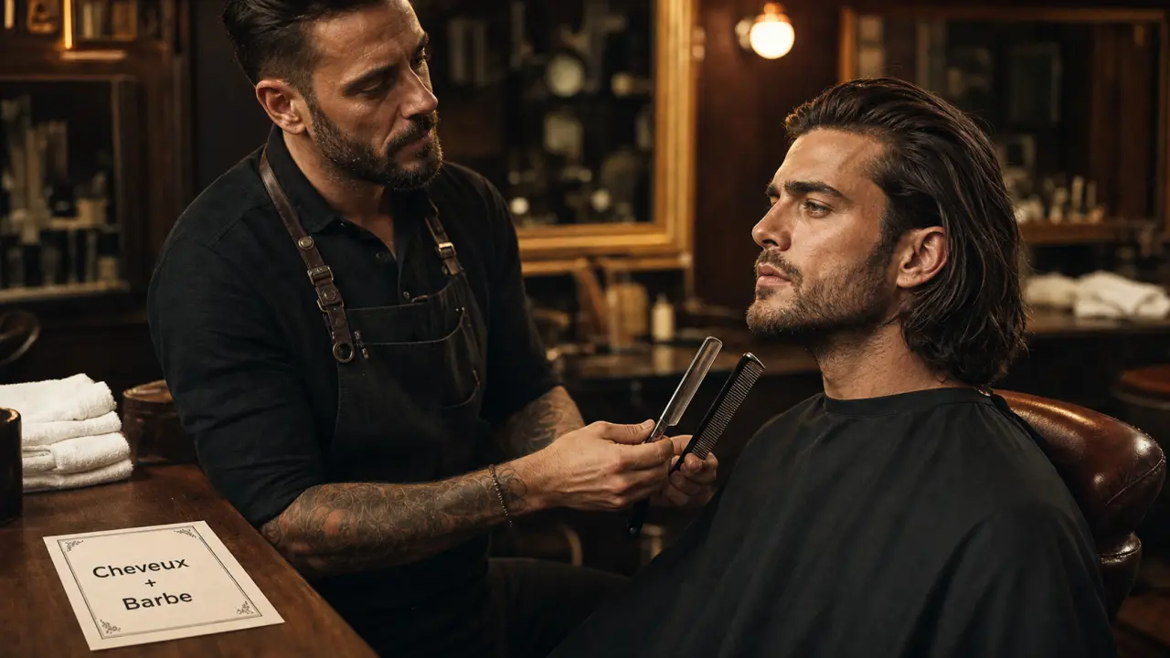 Cheveux barbe : homme barbe de trois jours, visage ovale