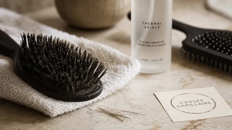 Cheveux qui cassent : mèches sur brosse, signes de casse