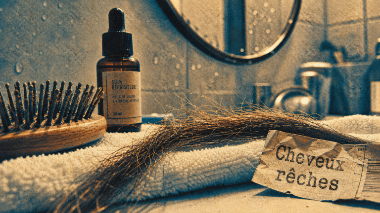 Cheveux reches : fibre visible, soin et brosse bois