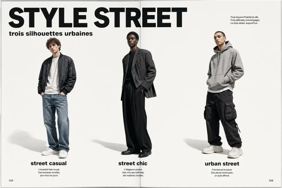 Style street : trois looks urbains inspirants entre casual, street chic et urban street