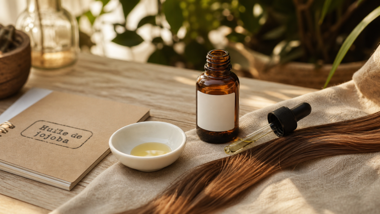 huile jojoba pour les cheveux : sébum régulé sans alourdir
