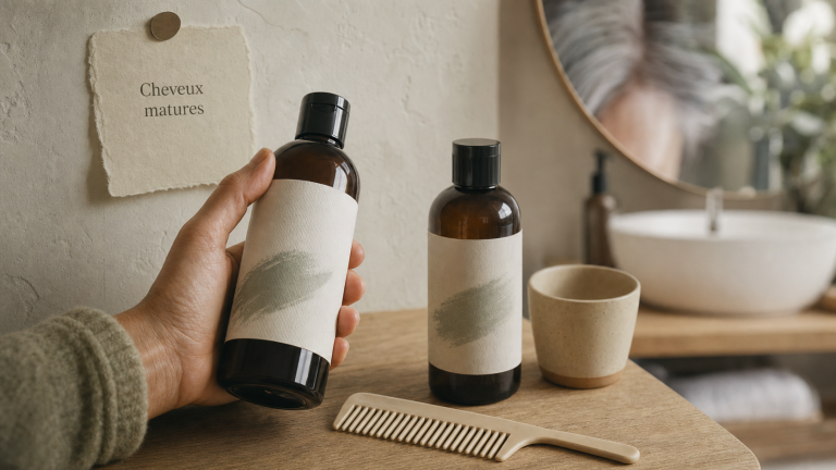 Meilleur shampoing pour cheveux matures : volume, nutrition ou reflets gris