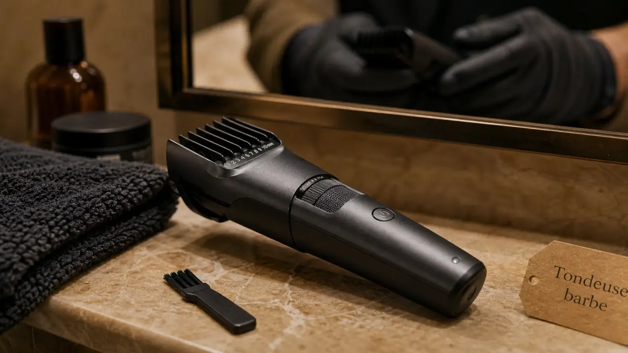 Panasonic tondeuse à barbe avec sabot 1–10 mm en salle de bain
