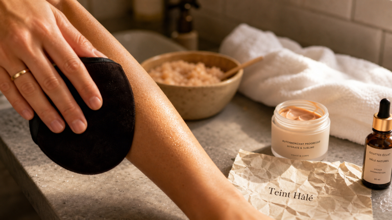 Teint hâlé sans soleil : main applique autobronzant progressif