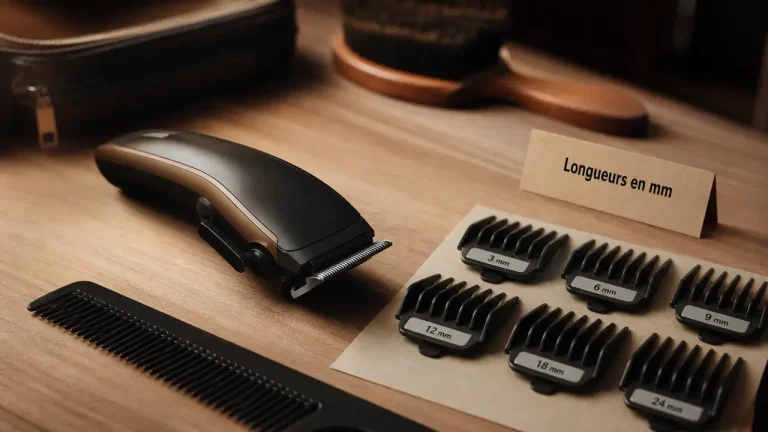 Tondeuse cheveux Remington avec sabots longueurs en mm