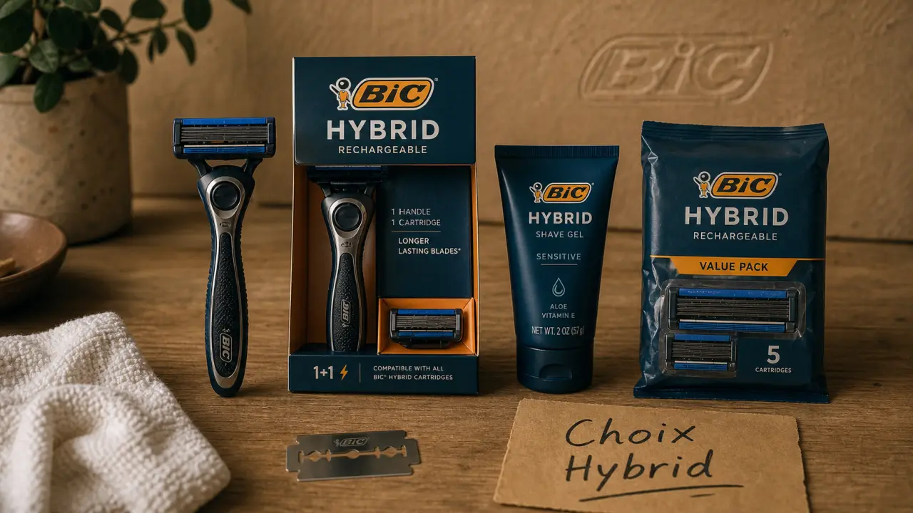 Rasoir bic homme Hybrid, Sensitive ou Flex selon peau et barbe