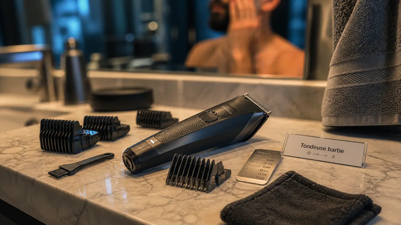 Tondeuse à barbe Auchan : 1 mm et 45 min d’autonomie