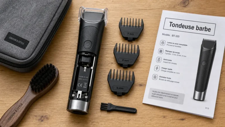 Tondeuse barbe Electro Dépôt sans fil et sabots 3/6/9 mm