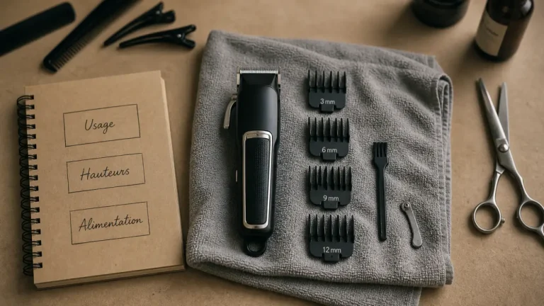 Tondeuse cheveux Auchan avec sabots 3 à 12 mm