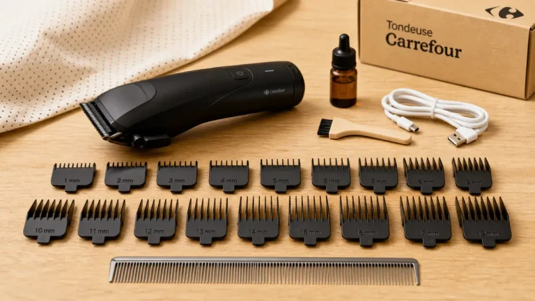 Tondeuse pour cheveux Carrefour sans fil, sabots et peigne