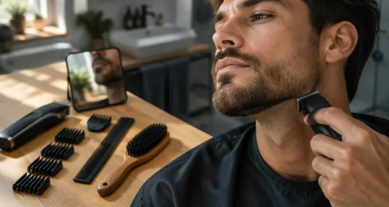 Degrade barbe pour affiner la mâchoire