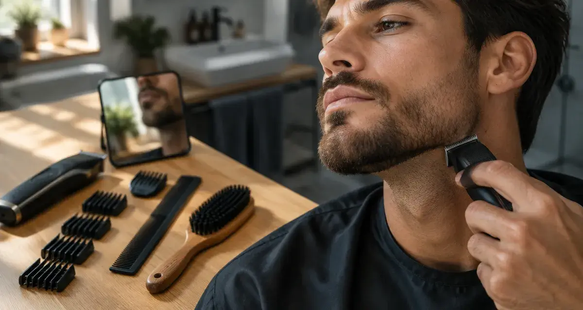 Degrade barbe pour affiner la mâchoire